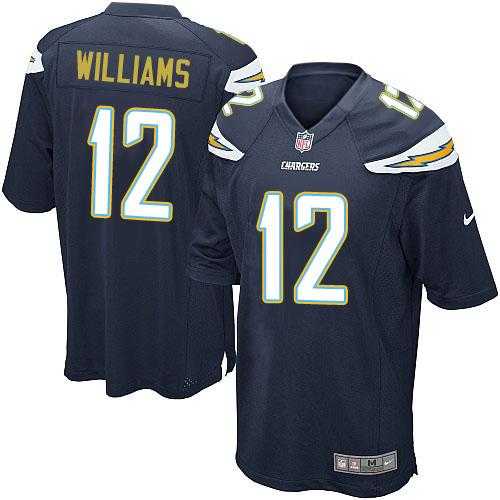 Youth Nike Los Angeles Chargers #12 Mike Williams Navy Blue Team Color Stitched NFL New Elite Jersey