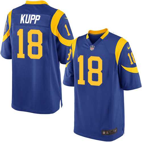 Youth Nike Los Angeles Rams #18 Cooper Kupp Royal Blue Alternate Stitched NFL Elite Jersey