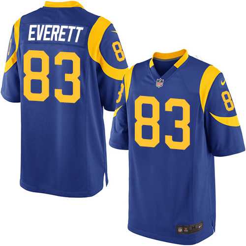 Youth Nike Los Angeles Rams #83 Gerald Everett Royal Blue Alternate Stitched NFL Elite Jersey