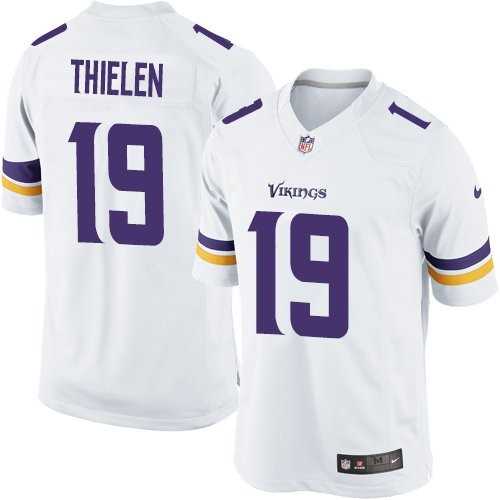 Youth Nike Minnesota Vikings #19 Adam Thielen White Stitched NFL Jersey