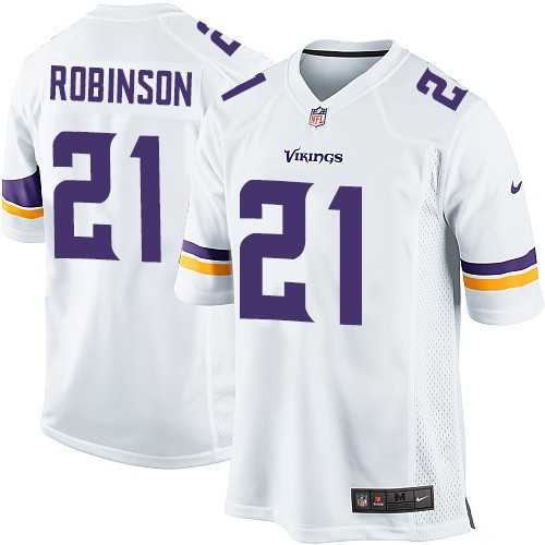Youth Nike Minnesota Vikings #21 Josh Robinson White Stitched NFL Jersey