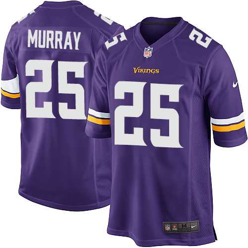 Youth Nike Minnesota Vikings #25 Latavius Murray Purple Team Color Stitched NFL Elite Jersey