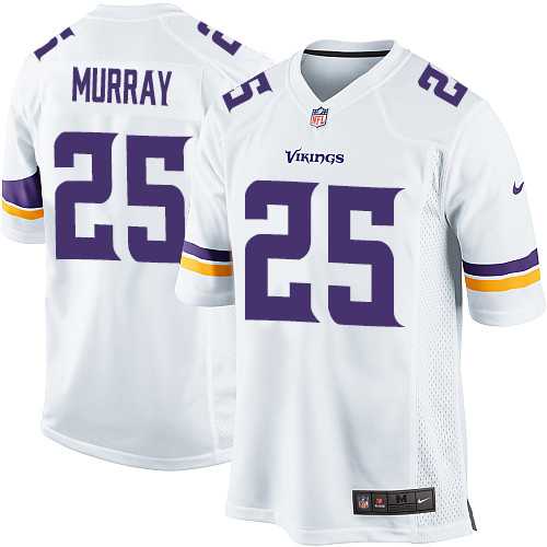Youth Nike Minnesota Vikings #25 Latavius Murray White Stitched NFL Elite Jersey