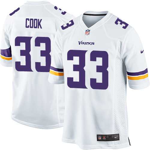 Youth Nike Minnesota Vikings #33 Dalvin Cook White Stitched NFL Elite Jersey