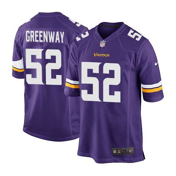 Youth Nike Minnesota Vikings #52 Chad Greenway Purple Elite Jersey