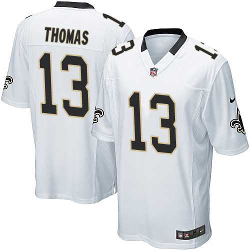 Youth Nike New Orleans Saints #13 Michael Thomas White Stitched NFL Elite Jersey