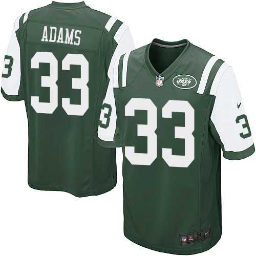 Youth Nike New York Jets #33 Jamal Adams Green Team Color Stitched NFL Elite Jersey