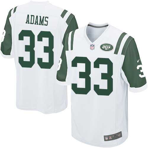 Youth Nike New York Jets #33 Jamal Adams White Stitched NFL Elite Jersey