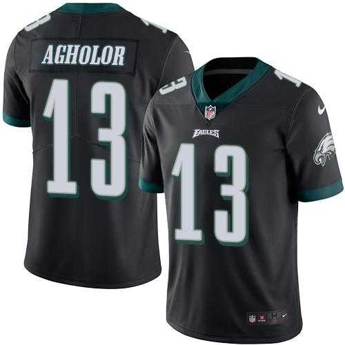 Youth Nike Philadelphia Eagles #13 Nelson Agholor Black Stitched NFL Limited Rush Jersey