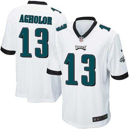Youth Nike Philadelphia Eagles #13 Nelson Agholor White Stitched NFL New Elite Jersey