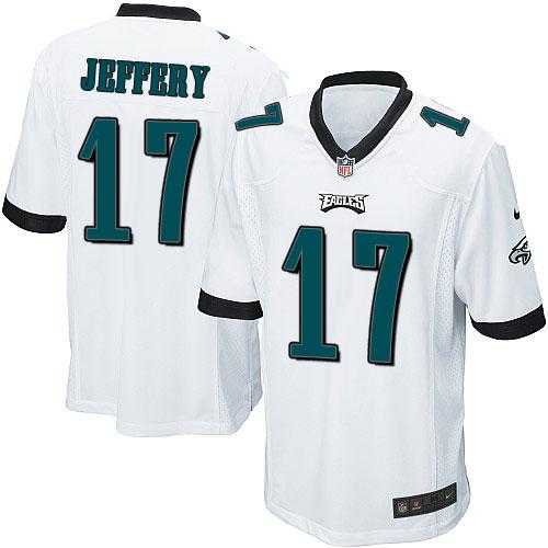 Youth Nike Philadelphia Eagles #17 Alshon Jeffery White Stitched NFL New Elite Jersey