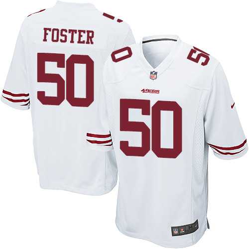 Youth Nike San Francisco 49ers #50 Reuben Foster White Stitched NFL Elite Jersey