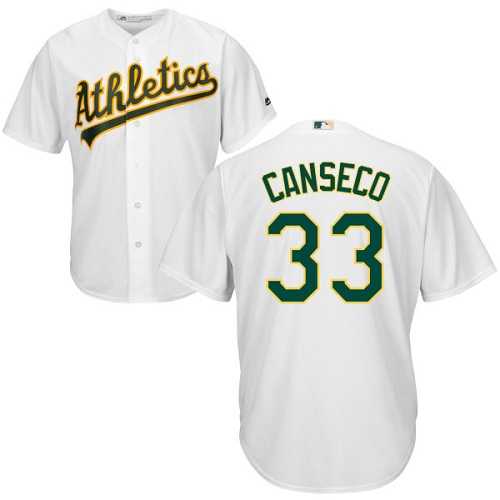 Youth Oakland Athletics #33 Jose Canseco White Cool Base Stitched MLB Jersey