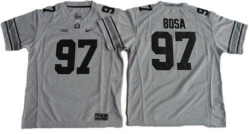 Youth Ohio State Buckeyes #97 Joey Bosa Gridion Grey II Stitched NCAA Jersey
