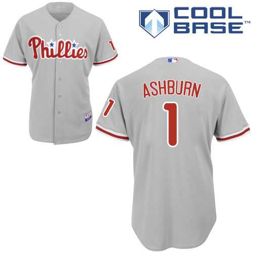 Youth Philadelphia Phillies #1 Richie Ashburn Grey Cool Base Stitched MLB Jersey