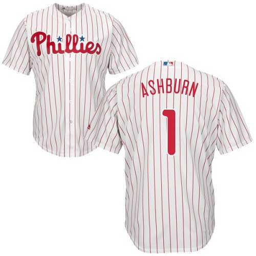 Youth Philadelphia Phillies #1 Richie Ashburn White(Red Strip) Cool Base Stitched MLB Jersey