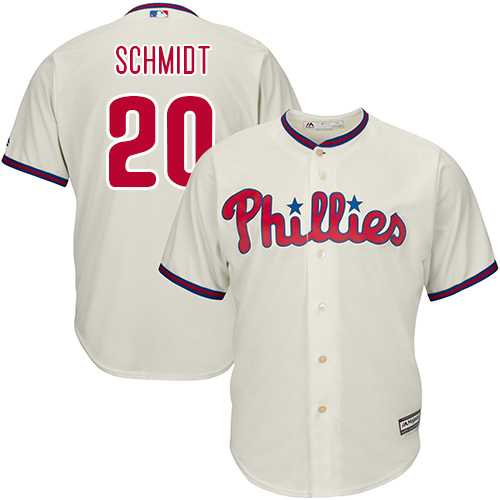 Youth Philadelphia Phillies #20 Mike Schmidt Cream Cool Base Stitched MLB Jersey