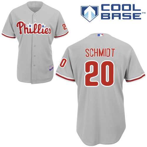Youth Philadelphia Phillies #20 Mike Schmidt Grey Cool Base Stitched MLB Jersey