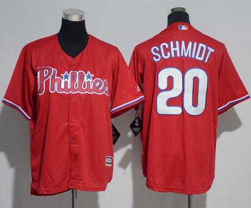 Youth Philadelphia Phillies #20 Mike Schmidt Red Cool Base Stitched MLB Jersey