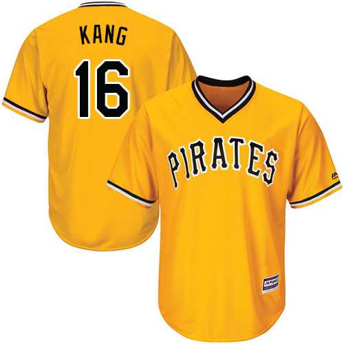 Youth Pittsburgh Pirates #16 Jung-ho Kang Gold Cool Base Stitched MLB Jersey