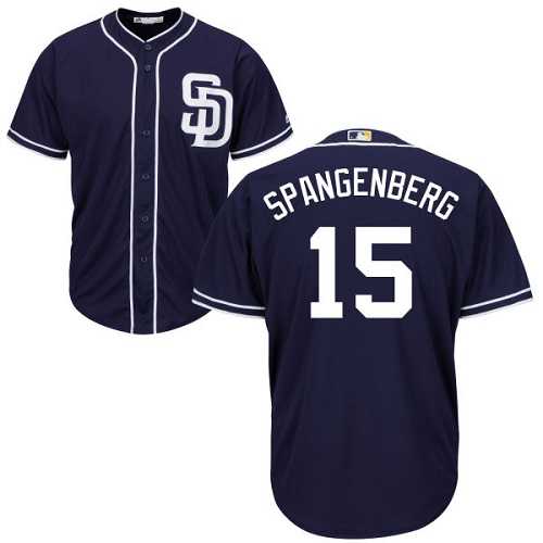 Youth San Diego Padres #15 Cory Spangenberg Navy blue Cool Base Stitched MLB Jersey
