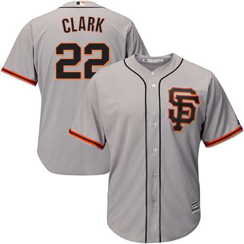 Youth San Francisco Giants #22 Will Clark Grey Road 2 Cool Base Stitched MLB Jersey