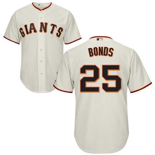 Youth San Francisco Giants #25 Barry Bonds Cream Cool Base Stitched MLB Jersey