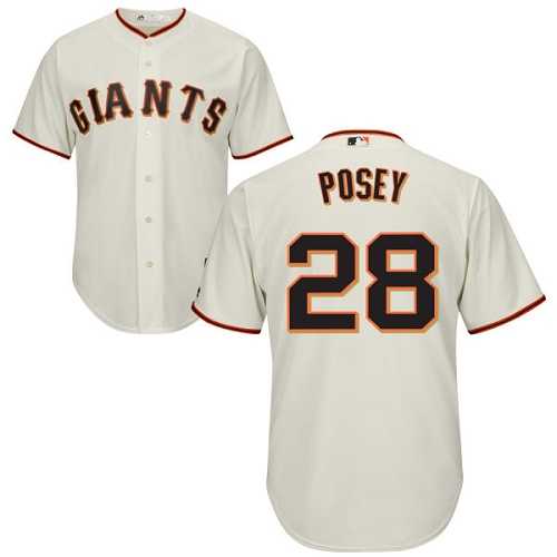 Youth San Francisco Giants #28 Buster Posey Cream Stitched MLB Jersey Youth San Francisco Giants #28 Buster Posey Cream Stitched MLB Jersey