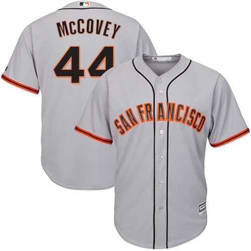 Youth San Francisco Giants #44 Willie McCovey Grey Road Cool Base Stitched MLB Jersey
