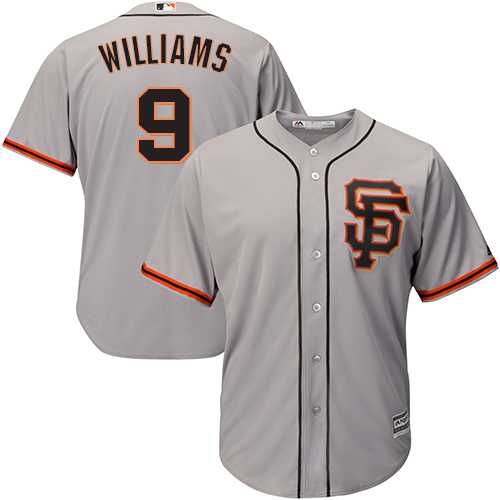 Youth San Francisco Giants #9 Matt Williams Grey Road 2 Cool Base Stitched MLB Jersey