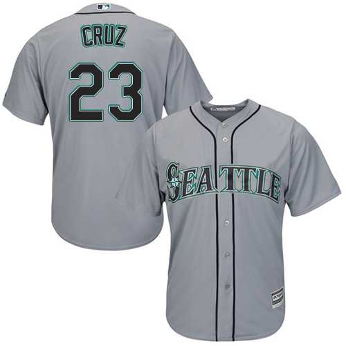Youth Seattle Mariners #23 Nelson Cruz Grey Cool Base Stitched MLB Jersey