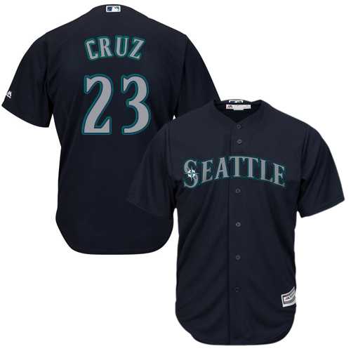 Youth Seattle Mariners #23 Nelson Cruz Navy Blue Cool Base Stitched MLB Jersey