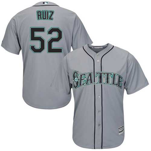 Youth Seattle Mariners #52 Carlos Ruiz Grey Cool Base Stitched MLB Jersey