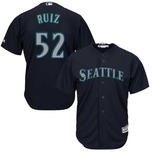 Youth Seattle Mariners #52 Carlos Ruiz Navy Blue Cool Base Stitched MLB Jersey