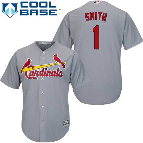 Youth St.Louis Cardinals #1 Ozzie Smith Grey Cool Base Stitched MLB Jersey