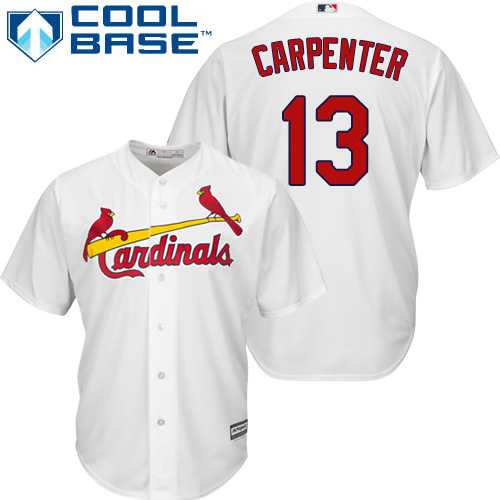 Youth St.Louis Cardinals #13 Matt Carpenter White Cool Base Stitched MLB Jersey