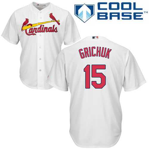Youth St.Louis Cardinals #15 Randal Grichuk White Cool Base Stitched MLB Jersey Youth St.Louis Cardinals #15 Randal Grichuk White Cool Base Stitched MLB Jersey