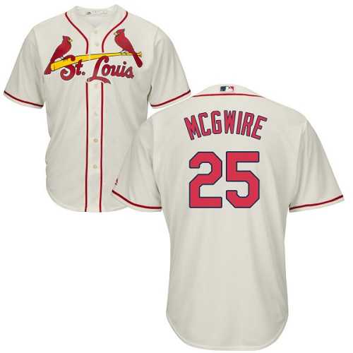 Youth St.Louis Cardinals #25 Mark McGwire Cream Cool Base Stitched MLB Jersey