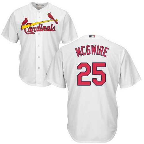 Youth St.Louis Cardinals #25 Mark McGwire White Cool Base Stitched MLB Jersey