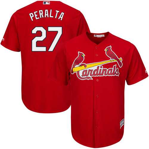 Youth St.Louis Cardinals #27 Jhonny Peralta Red Cool Base Stitched MLB Jersey