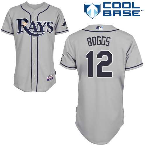 Youth Tampa Bay Rays #12 Wade Boggs Grey Cool Base Stitched MLB Jersey