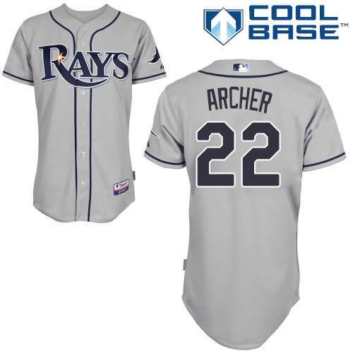 Youth Tampa Bay Rays #22 Chris Archer Grey Cool Base Stitched MLB Jersey