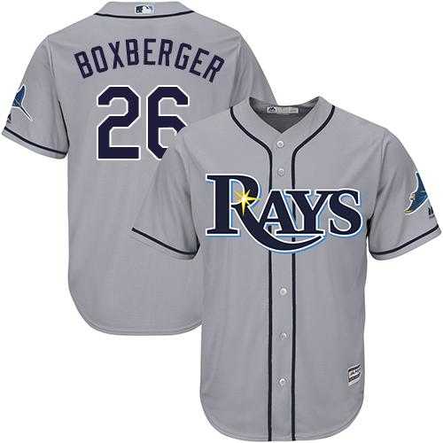 Youth Tampa Bay Rays #26 Brad Boxberger Grey Cool Base Stitched MLB Jersey Youth Tampa Bay Rays #26 Brad Boxberger Grey Cool Base Stitched MLB Jersey