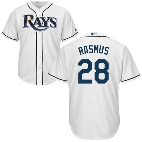 Youth Tampa Bay Rays #28 Colby Rasmus White Cool Base Stitched MLB Jersey