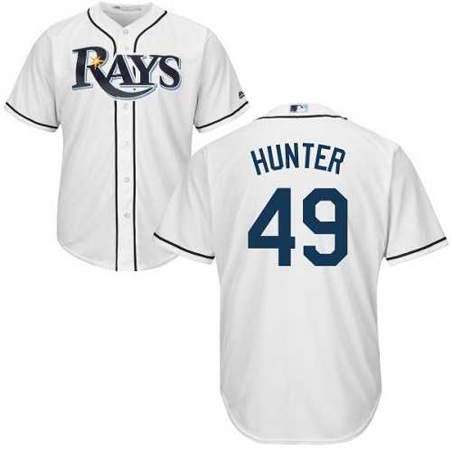 Youth Tampa Bay Rays #49 Tommy Hunter White Cool Base Stitched MLB Jersey