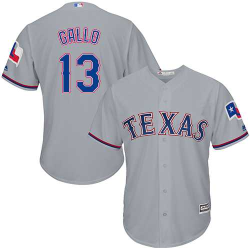 Youth Texas Rangers #13 Joey Gallo Grey Cool Base Stitched MLB Jersey Youth Texas Rangers #13 Joey Gallo Grey Cool Base Stitched MLB Jersey