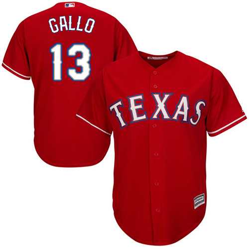 Youth Texas Rangers #13 Joey Gallo Red Cool Base Stitched MLB Jersey