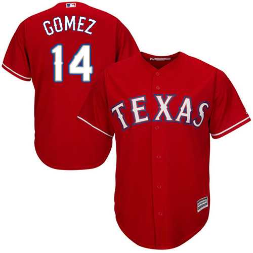 Youth Texas Rangers #14 Carlos Gomez Red Cool Base Stitched MLB Jersey