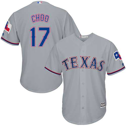 Youth Texas Rangers #17 Shin-Soo Choo Grey Cool Base Stitched MLB Jersey