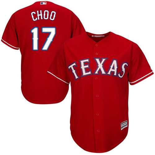 Youth Texas Rangers #17 Shin-Soo Choo Red Cool Base Stitched MLB Jersey